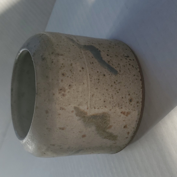 Pottery Blue Birds Gray Small Vase Home Decor - Picture 4 of 12